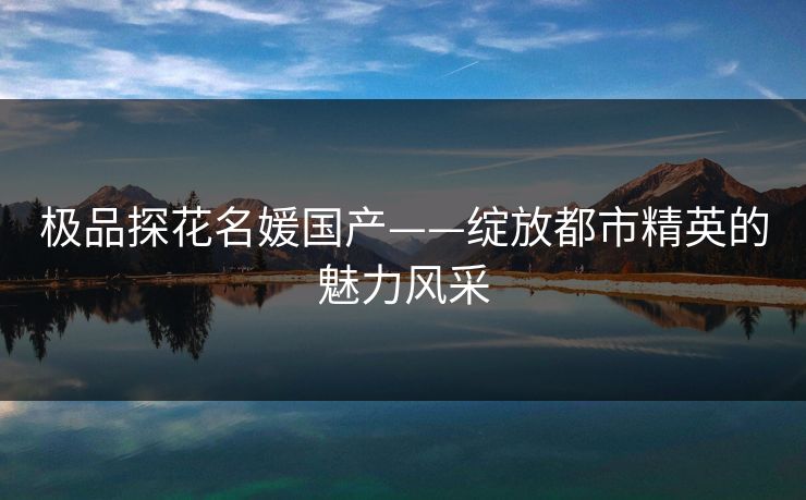 极品探花名媛国产——绽放都市精英的魅力风采