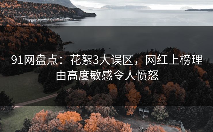 91网盘点：花絮3大误区，网红上榜理由高度敏感令人愤怒